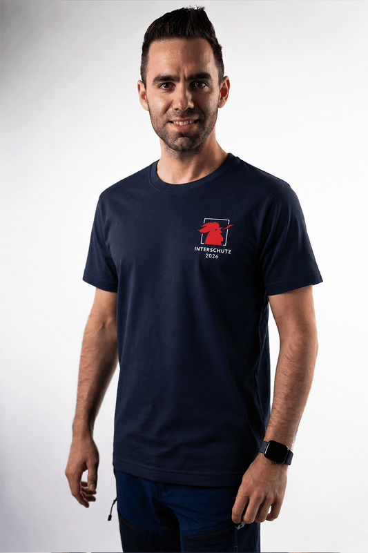 Interschutz 2026 Official Event Shirt – Navy Edition