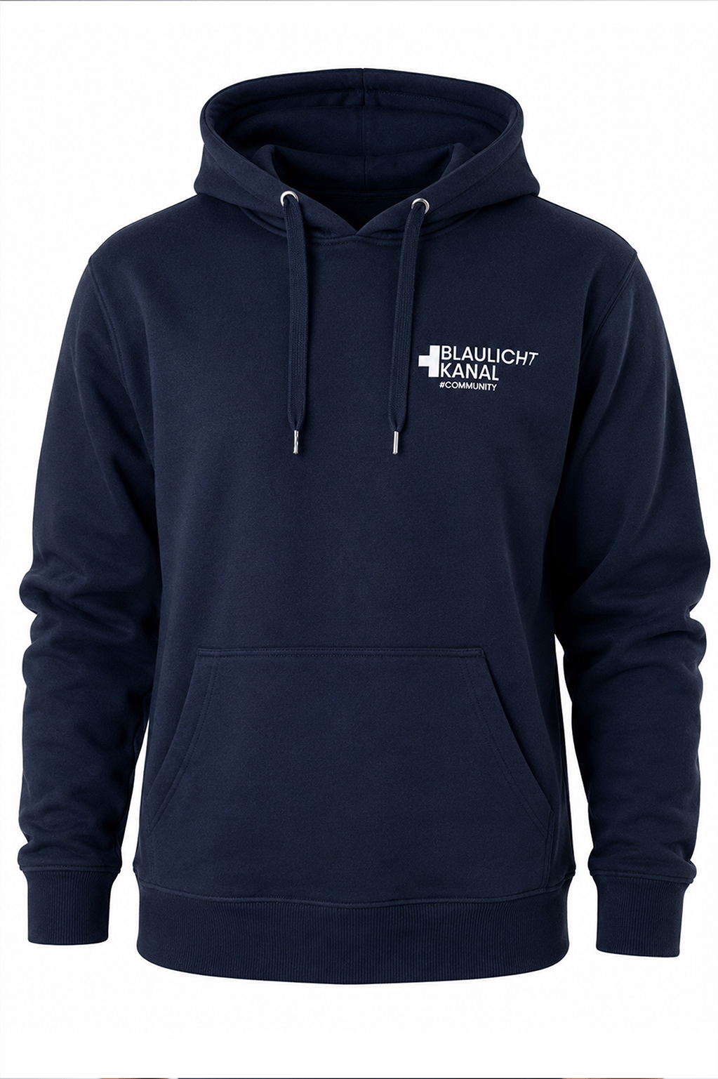 Blaulichtkanal Supporter Premium Hoodie – Navy Edition