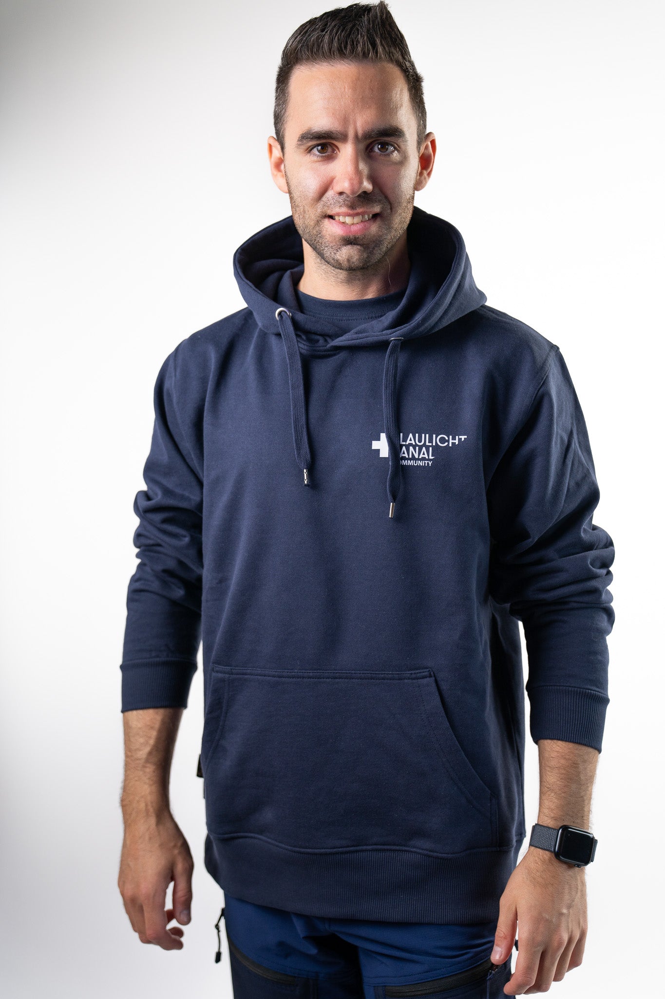 Blaulichtkanal Supporter Premium Hoodie – Navy Edition