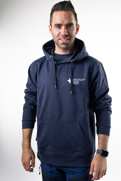 Blaulichtkanal Supporter Premium Hoodie – Navy Edition